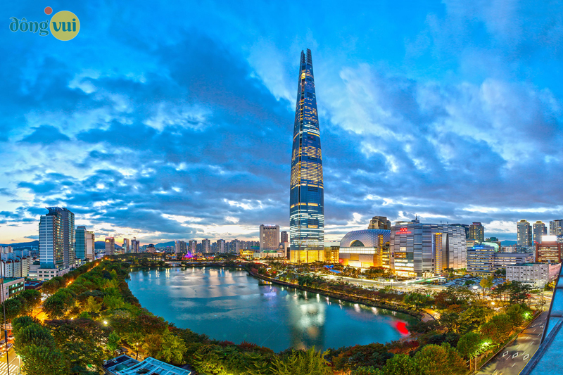 Tháp Lotte World - tòa nhà cao nhất, biểu tượng văn hóa Hàn Quốc