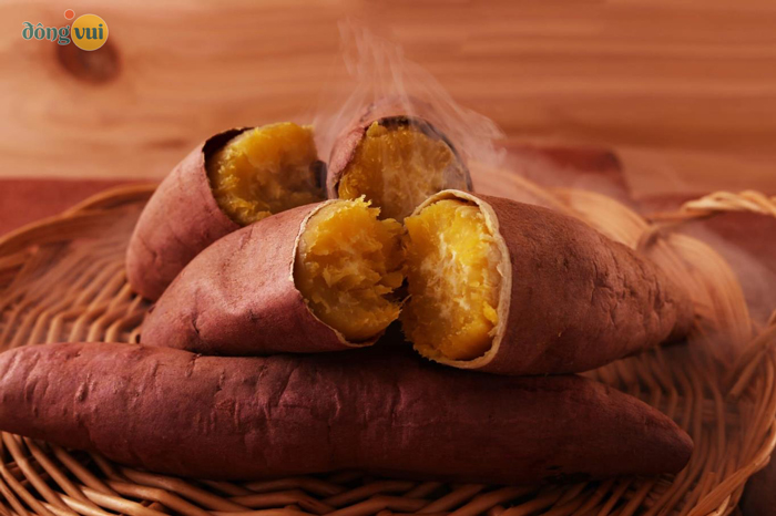 Khoai lang nướng thơm ngon