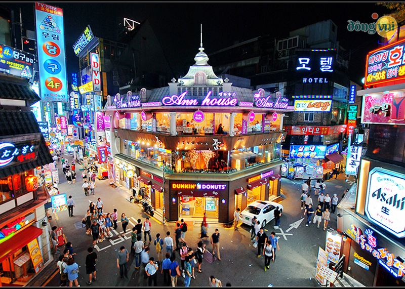 Con phố không biết ngủ Hongdae