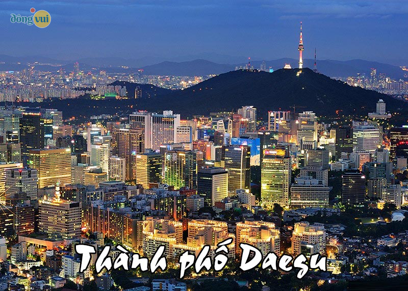 Hình ảnh thành phố Daegu vào đêm