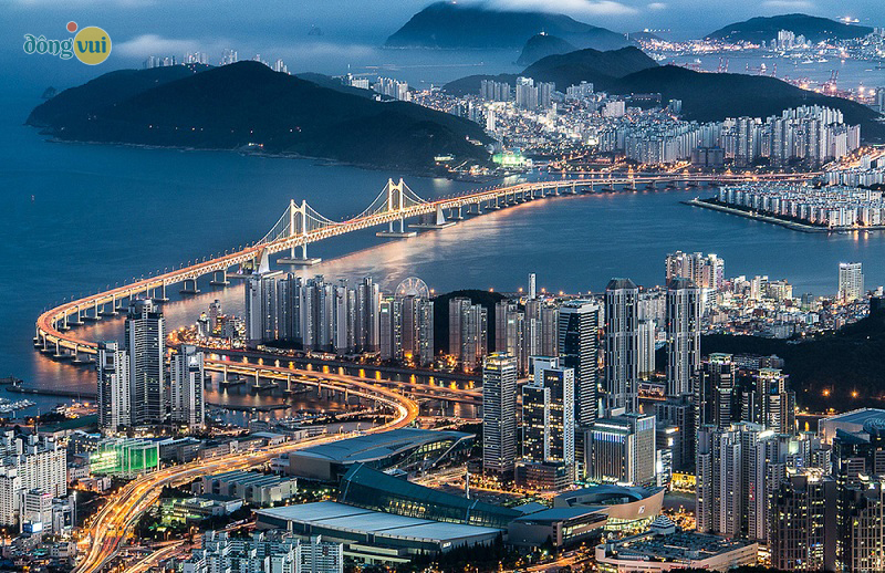 Busan - thành phố có cây cầu Gwangalli dàu và đẹp nhất