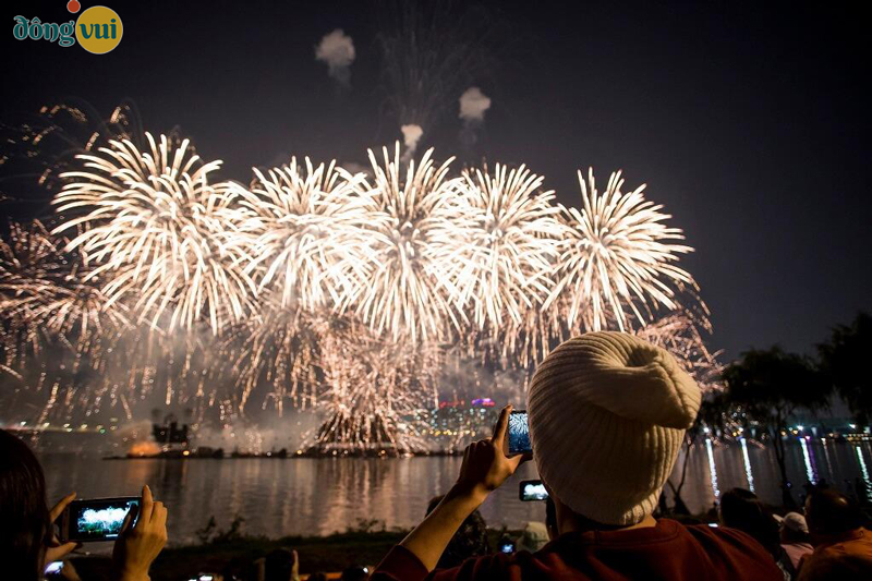 Lễ hội pháo hoa quốc tế ở thủ đô Seoul của Hàn Quốc
