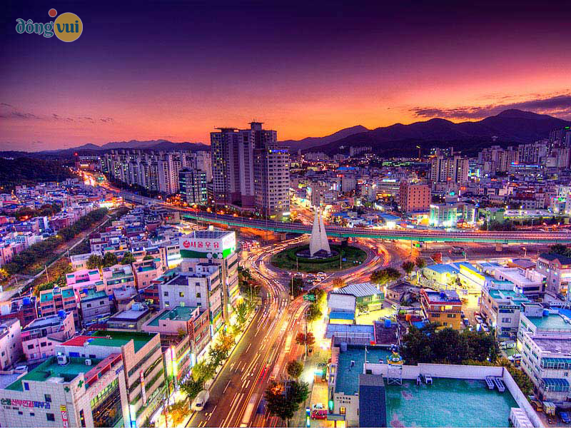 Thành phố Ulsan lấp lánh, đẹp về đêm