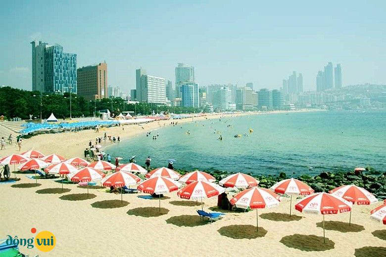 Bờ biển Haeundae đẹp như một tiên cảnh giữa lòng thành phố Busan