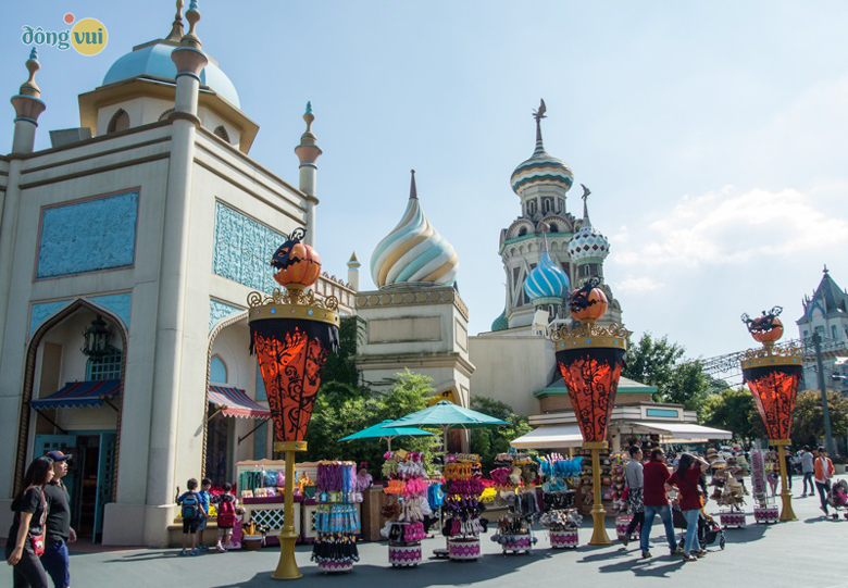 Khu chợ toàn cầu Global Fair ở công viên Everland