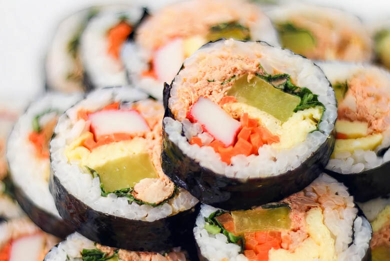 Cơm cuộn Kimbap mang vị ngon khó cưỡng