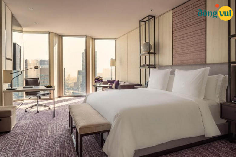 Căn phòng trong khách sạn Four Seasons đẳng cấp và sang trọng