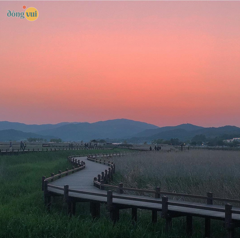 Hoàng hôn trên vịnh Suncheon